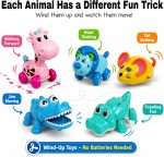 GIFTEXPRESS 12 Pieces 3” - 4” Assorted Zoo Animal Wind Up Toys for Kids Party Favors - Perfect Playing Size for age 3 – 10 - Image 3