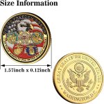 Coins Fredoom Military Appreciation Challenge Coins,Great Seal of The United States Eagle Army Challenge Coins - Image 3