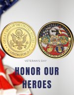 Coins Fredoom Military Appreciation Challenge Coins,Great Seal of The United States Eagle Army Challenge Coins - Image 4