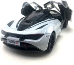 KiNSMART McLaren 720s White 5 Inch 1:36 Scale Die Cast Metal Model Toy Super Sports Car - Image 4