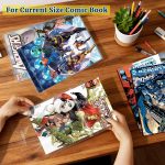 LOTMER 100 Pack Comic Book Sleeves, Current Size Comic Book Bags | Self Sealing Comic Bags Resealable Crystal Clear Comic Sleeves Thickened 4 Mil for Comic Book Storage and Protection - Image 6