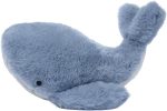 Lambs & Ivy Bubbles & Squirt Soft Plush Blue Whale Stuffed Animal Toy | 10 Inch, Ultra-Soft Plushie with Textured Ribbed Velour Underbelly, All Ages, Machine Washable - Image 4