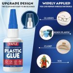 Plastic Glue, Super Glue for Plastic Models 40g | Adhesives Kit for Models Bonding, Repair, Acrylic, PLA, Toys, Car, Acrylic, ABS, PVC, Tube, DIY Kits, Vinyl - Image 3