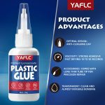 Plastic Glue, Super Glue for Plastic Models 40g | Adhesives Kit for Models Bonding, Repair, Acrylic, PLA, Toys, Car, Acrylic, ABS, PVC, Tube, DIY Kits, Vinyl - Image 6