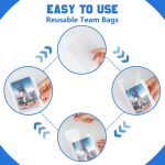 DEDC 100 Pcs Team Bags for Trading Cards, Team Bag Fit 3x4inch 35PT Top Loaders for TCG MTG Shipping Sports Graded Card TOP Loader Sleeves Protector - Image 8