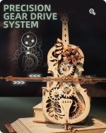 ROKR 3D Wooden Puzzles for Adults,Wooden Music Box Kits-Cello Wood Model Kits for Adults to Build,Stem Projects for Teens,Birthday Gifts Hobbies for Women Men - Image 4