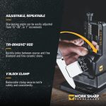 Work Sharp Precision Adjust Knife Sharpener Kit - Fixed Angle Sharpening System for Kitchen & Pocket Knives - Professional Guided Knife Sharpening Tool - Image 5