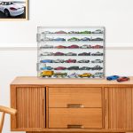 YYDS Model Car Display Case for Toy Cars, Matchbox Cars,1/64 Scale Diecast Display Case,Wall Mount,Mirrored Back,Hot 1/64 Scale Diecast Case for 35 Toy Cars - Image 3