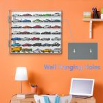 YYDS Model Car Display Case for Toy Cars, Matchbox Cars,1/64 Scale Diecast Display Case,Wall Mount,Mirrored Back,Hot 1/64 Scale Diecast Case for 35 Toy Cars - Image 4