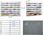 YYDS Model Car Display Case for Toy Cars, Matchbox Cars,1/64 Scale Diecast Display Case,Wall Mount,Mirrored Back,Hot 1/64 Scale Diecast Case for 35 Toy Cars - Image 6