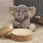 Lambs & Ivy Jungle Safari Gray Plush Elephant Stuffed Animal Toy - Jett | 13 inches total height, 9.5 inches tall when seated, adorable plushie safe for all ages - Image 4