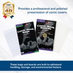 BCW Silver Age Comic Book Bags and Boards, Resealable, 200 Count | Acid-free polypropylene sleeves, 24-pt SBS support, 3% buffer, adhesive strip closure, fits silver and bronze issues - Image 3