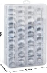 FULLCASE 168 Pieces 46mm Coin Capsules with Foam Gasket and Plastic Storage Organizer Box, 6 Sizes (20/25/27/30/38/46mm) Coins Collector Case Holder for Coin Collection Supplies - 2 Pack - Image 6
