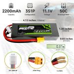 OVONIC 3s Lipo Battery 50C 2200mAh 11.1V Lipo Battery with XT60 Connector for RC Airplane Helicopter Quadcopter RC Car Truck Boat(2 Packs) - Image 3