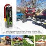 OVONIC 3s Lipo Battery 50C 2200mAh 11.1V Lipo Battery with XT60 Connector for RC Airplane Helicopter Quadcopter RC Car Truck Boat(2 Packs) - Image 6