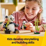 LEGO Creator 3 in 1 Wild Animals Panda Family - Building Toy Kit for Kids with 3 Building Options, Panda, Penguin, or Orca - 8 Year Old Girl & Boy Birthday Gifts - 31165 - Image 6