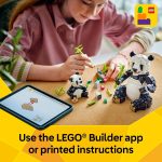 LEGO Creator 3 in 1 Wild Animals Panda Family - Building Toy Kit for Kids with 3 Building Options, Panda, Penguin, or Orca - 8 Year Old Girl & Boy Birthday Gifts - 31165 - Image 7