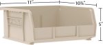 Akro-Mils 30235 AkroBins Plastic Storage Bins, 11"x11"x5", Red, 6-Pack | Space-Saving Stackable Bins for Garage, Pantry, Craft Organization - Image 3