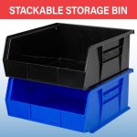 Akro-Mils 30235 AkroBins Plastic Storage Bins, 11"x11"x5", Red, 6-Pack | Space-Saving Stackable Bins for Garage, Pantry, Craft Organization - Image 5