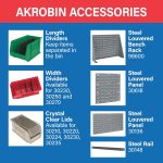 Akro-Mils 30235 AkroBins Plastic Storage Bins, 11"x11"x5", Red, 6-Pack | Space-Saving Stackable Bins for Garage, Pantry, Craft Organization - Image 6