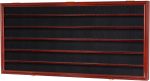 HO Scale Trains Display Case Wall Cabinet Shelves Compatible with Hot Toy Car Wheels 1:64 ad 1:43 Scale or N Scale Trains UV Protection Lockable (Mahogany Finish) - Image 6