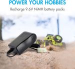 Tenergy RC Battery Charger for 9.6V (8S) NiMH/NiCd Battery Packs, 400mA AC Plug Charger w/Standard Tamiya Connector for RC Hobbies, Not Compatible with Spike the Dinosaur - Image 4