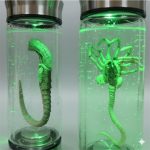 Alien Creature Popcorn Bucket, LED Lighted Alien Gothic Popcorn Bucket Home Decor, Creepy Halloween Party Tabletop Decoration Accessories(Alien Creature) - Image 4