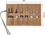 Knife Display Bag with 12 Slots Pocket Knives,Folding Knife Holder Organizer,Tactical Outdoor for EDC Mini Knife Bags,Knives Roll Collection Protector Bag - Image 4
