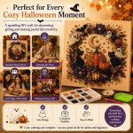 WRSFXV Halloween Ghost Pearl Art DIY Kit, 2026 New Spooky Cute 3D Diamond Painting Crafts for Adults, DIY Fall Home Decor Wall Art, Beginner DIY Seasonal Party Gift (C#) - Image 8