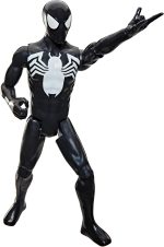 SPIDER-MAN Marvel Titan Series Black Suit Action Figure, 12-Inch-Scale (30 cm) Super Hero Toys for Kids Ages 4+ - Image 4