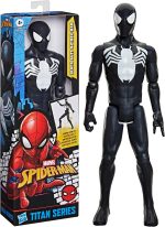 SPIDER-MAN Marvel Titan Series Black Suit Action Figure, 12-Inch-Scale (30 cm) Super Hero Toys for Kids Ages 4+ - Image 5