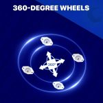 Rotatable 360-Degree Wheels Puzzle Board with Drawers and Cover 1000 Pieces Lightweight Portable Wooden Puzzle Table for Adults Size 30" x 22" - Image 4