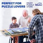 Rotatable 360-Degree Wheels Puzzle Board with Drawers and Cover 1000 Pieces Lightweight Portable Wooden Puzzle Table for Adults Size 30" x 22" - Image 5