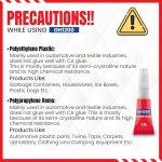 1 Gram (Pack of 24) Single Use Super Glue All Purpose - Superglue - Ca Glue Thick & Strong Adhesive for DIY Craft, Ceramics, Frame, Leather, Metal Etc - Image 7