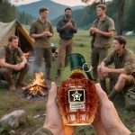 Military Hand Grenade Whiskey Bottle, 300ml Engraved Glass Hand-Grenade Shape Bottle, Leakproof Whiskey Decanter for Men Military Lovers Veteran Gifts - Image 7