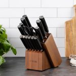 Yatoshi Professional Kitchen Knife Set, 15 Pieces, High Carbon Stainless Steel, Ergonomic Handle - Image 8
