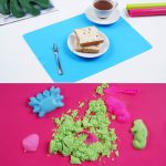 3 Pcs Silicone Mats Sheets Silicone Mats for Crafts Resin Jewelry Molds | 15.7" x 11.8" Silicone Playdoh Nail Art Mat Placemat (Blue & Rose Red & Green), Non-Stick, Heat Resistant - Image 5