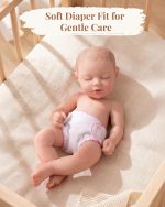BABESIDE Baby Doll Diapers, 6 Reusable Diapers for 12-15 Inch Baby Dolls | Washable Baby Doll Accessories for Diaper Changing Pretend Play, Doll Diaper Set for Ages 3+ - Image 3