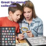 40 Sheets 80 Page Stamp Pages Collector Album Page 9 Hole Standard Stamp Collecting Album Sleeves for Collection Binder(4/5/6/7 Rows) - Image 6