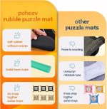 Pohxev Jigsaw Puzzle Mat Roll Up, Portable Saver Pad 48” x 31” Up to 2000 Pieces, Puzzles Matt Rollup with Non-Slip Rubber Bottom & Smooth Top. (6 Puzzle Sorting Trays & 1 Storage Bag) - Image 3