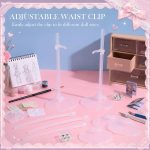 150 Pcs Acrylic Doll Stand Display Holder Ideal Support for Dolls Action Figure Stand with Adjustable Waist Clip for 9, 10, 11 Inch Tall (Transparent) - Image 7