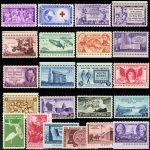 PACK 1-50 Different Mint Vintage Collectible 3 Cent U.S. Postage Stamps All Over 60 Years Old - Image 3
