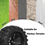 12mm Hex RC Wheels and Tires 1/10 Scale 2.8 RC Truck Tires Wheels for Traxxas Rustler Stampede Hoss 2wd 4x4 vxl Tires Wheels Arrma Tires Wheels Redcat Volcano Tires Preglued - Image 7