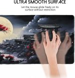 Bloss Japanese Mouse Pad for Gaming, Anime Mousepad with Stitched Edges | Non-Slip, Durable, Clear + Fade-Resistant Patterns, Size: 31.5" x 11.8", 0.3mm Thick, Artistic Style - Image 4