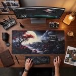 Bloss Japanese Mouse Pad for Gaming, Anime Mousepad with Stitched Edges | Non-Slip, Durable, Clear + Fade-Resistant Patterns, Size: 31.5" x 11.8", 0.3mm Thick, Artistic Style - Image 10