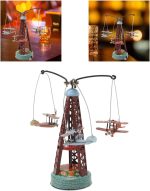 Rotating Biplane Toy, Iron Retro Aircraft Glider Biplane Pendant Model Airplane,Christmas,Home Decor,Ornament,Desktop Decoration - Image 4