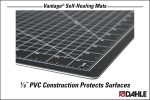Dahle Vantage 10671 Premium Self-Healing Cutting Mat, 12"x18", 1/2" Grid, 5 Layers for Max Healing, Perfect for Crafts & Sewing, Black - Image 4