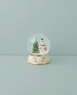 Lenox Happy Holly Days Christmas Snow Globe | porcelain and glass with enamel detail | 5 x 4 x 4 inch size | festive holiday collectible decor | 5 inch - Image 4