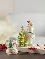 Lenox Happy Holly Days Christmas Snow Globe | porcelain and glass with enamel detail | 5 x 4 x 4 inch size | festive holiday collectible decor | 5 inch - Image 5