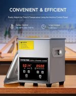 CREWORKS 2L Jewelry Cleaning Machine - 40kHz Digital Sonic Cleaner | Ultrasonic Cleaning Machine with 20-80C Heater & 1-30 min Timer, 304 Stainless Steel Cleaner for Jewelry Watches - Image 7